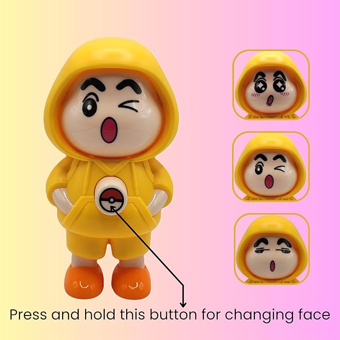 face rotating keychain