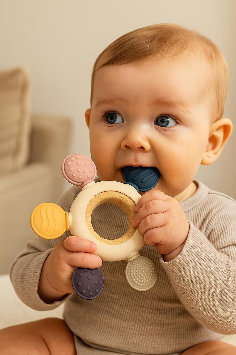 baby silicon teether toy