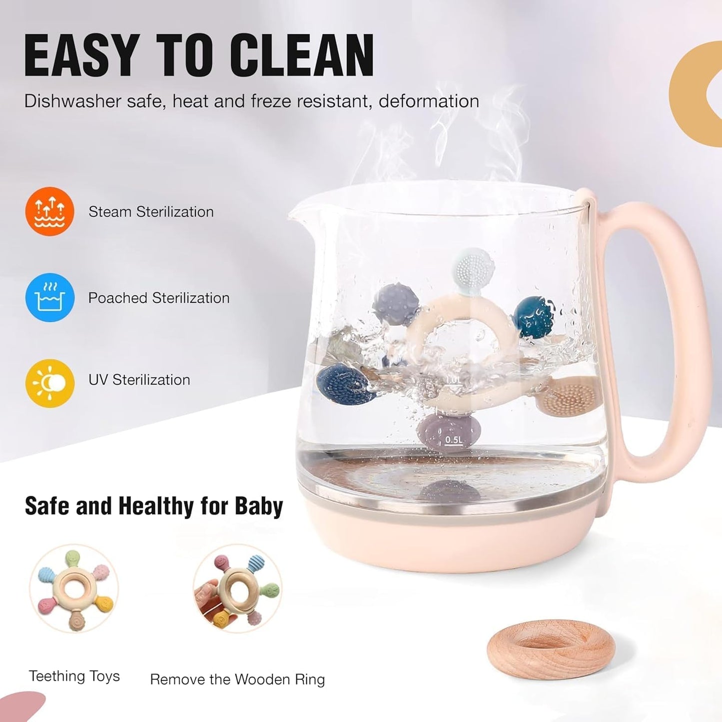 baby silicon teether toy
