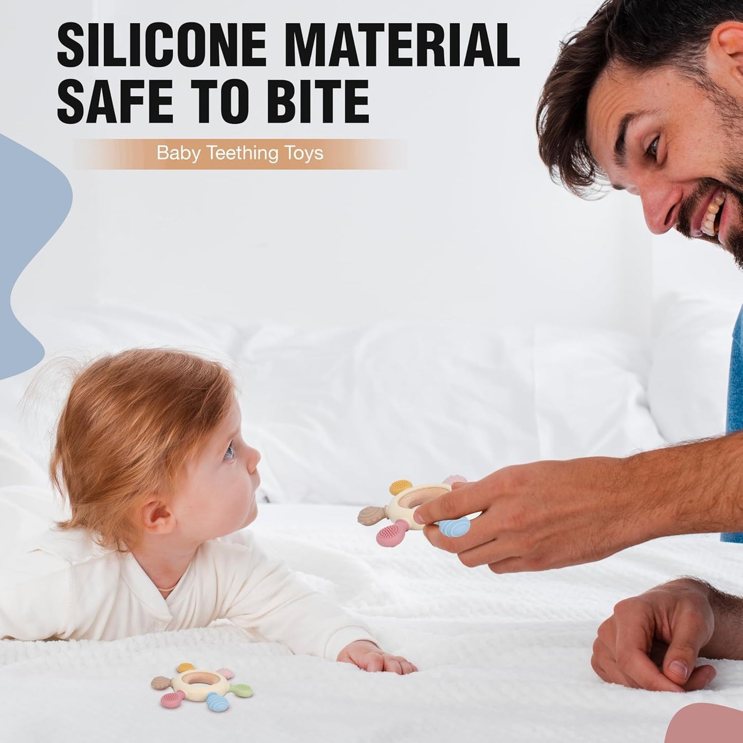 baby silicon teether toy