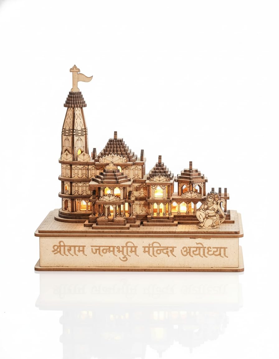 wooden ram mandir model