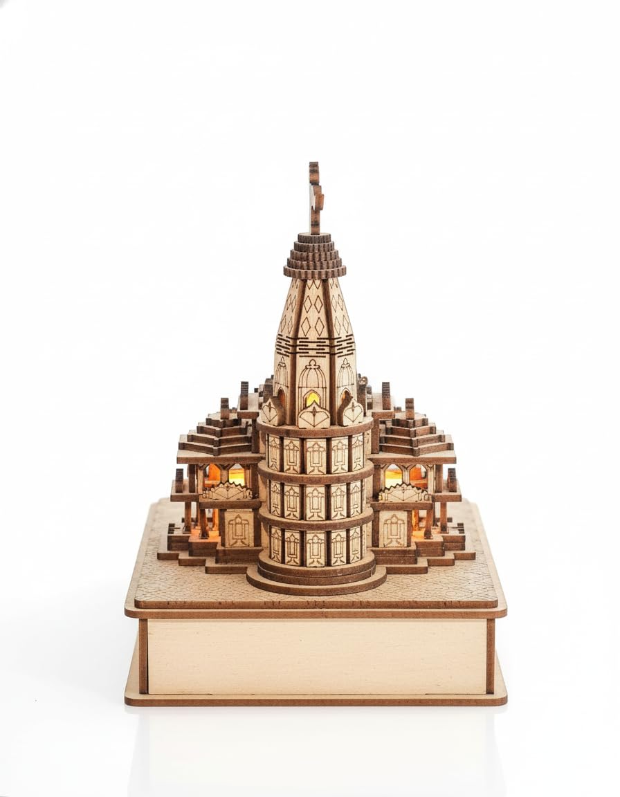 wooden ram mandir model