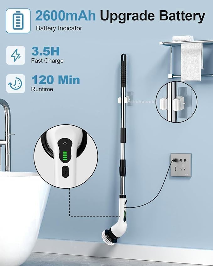 9 in 1 electric scrubber