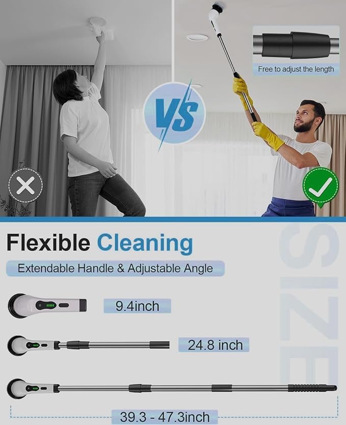 9 in 1 electric scrubber