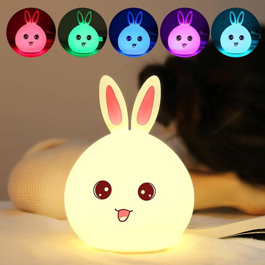Silicone rabbit lamp