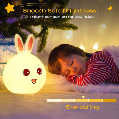 Silicone rabbit lamp