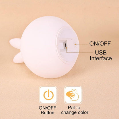 Silicone rabbit lamp