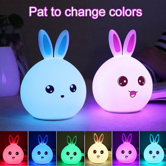 Silicone rabbit lamp