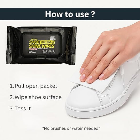Quick Wipes for Shoes Cleaning (Pack of 2)