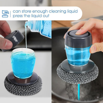 Liquid Dispensar Palm Brush