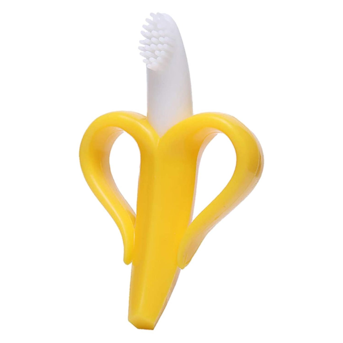 silicone baby banana toothbrush