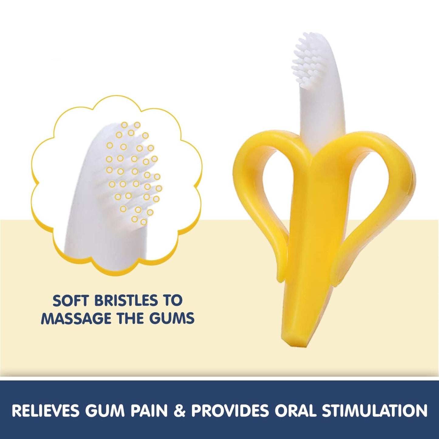 silicone baby banana toothbrush