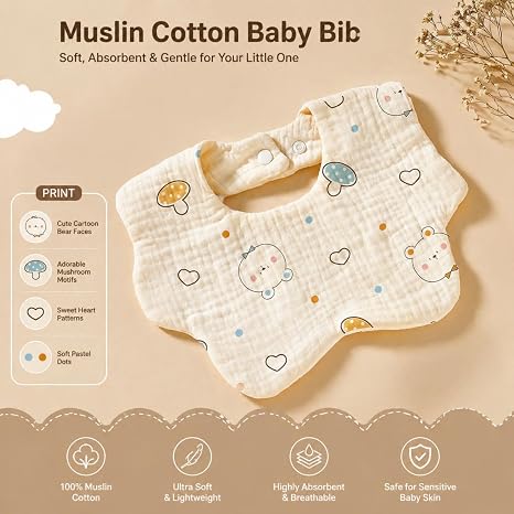 Baby Muslin Cotton Bib