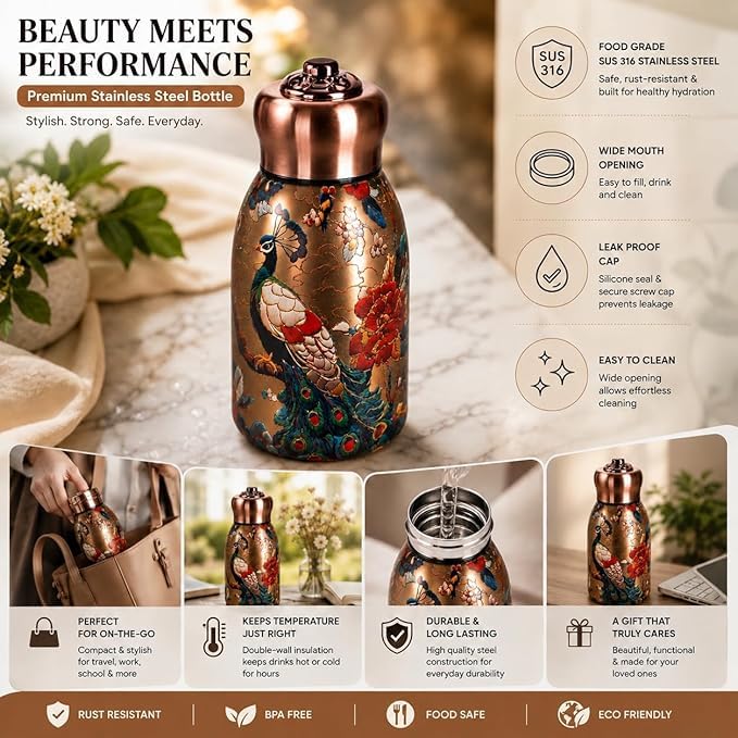 mini stainless steel vacuum insulated thermal bottle