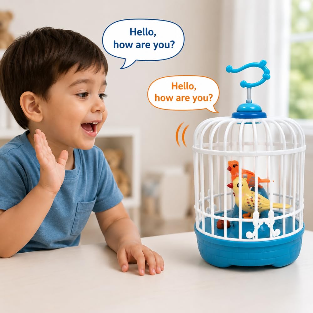 talking & repeating bird toy for kids