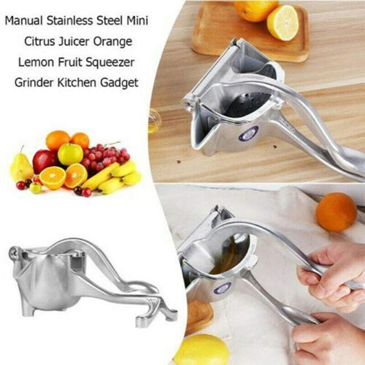 Manual Fruit Juicer Press, Heavy Duty Stainless Steel Citrus Squeezer
