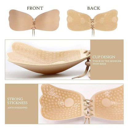 Butterfly Adhesive Silicone Lift Reusable Stick On Bra