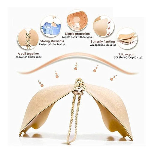 Butterfly Adhesive Silicone Lift Reusable Stick On Bra