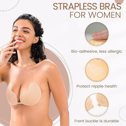 kiss Bra for Women Girls Women's & Girl's Strapless Push Up
